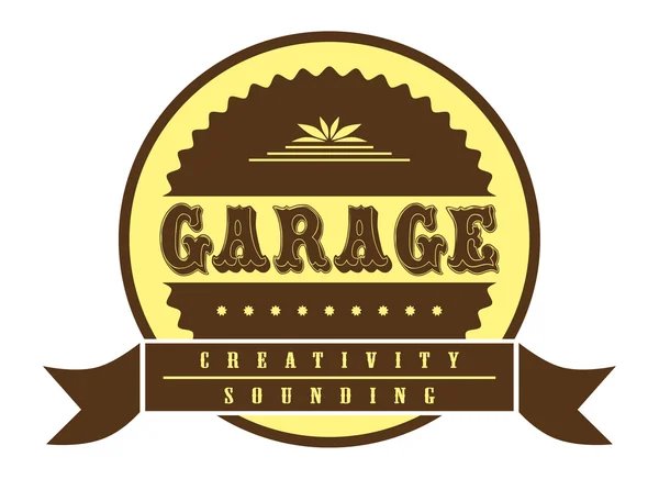Badge garage — Stockvector