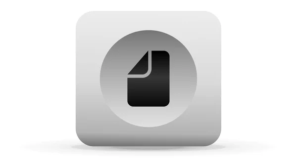 Botón de archivo icono — Vector de stock