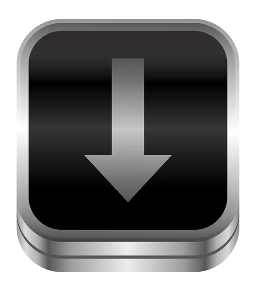 ダウンロードの矢印アイコン ボタン — ストックベクタ
