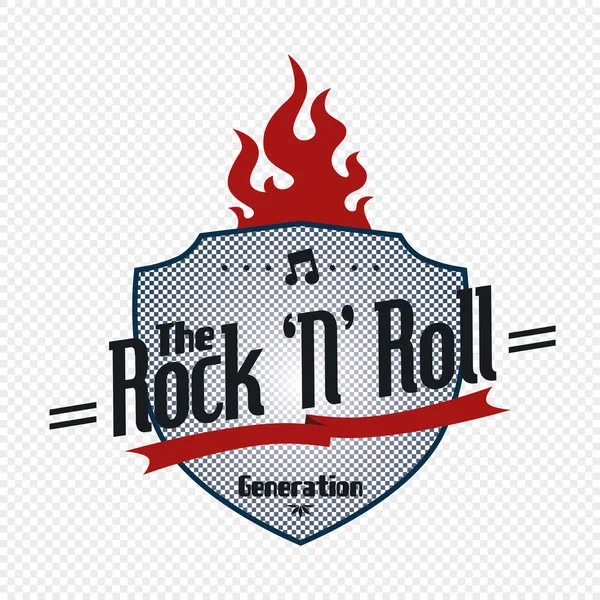 Rock n roll müzik — Stok Vektör