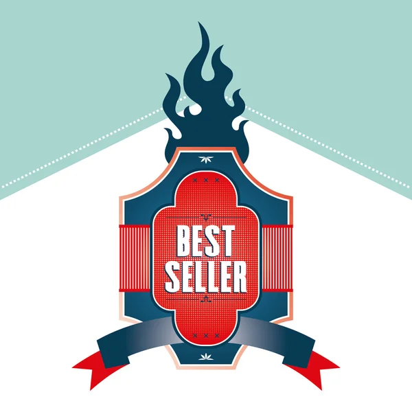 Best seller label — Stock Vector