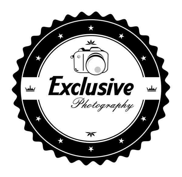 Exclusive photography — Stock Vector