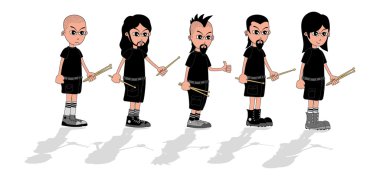 müzisyen karikatür