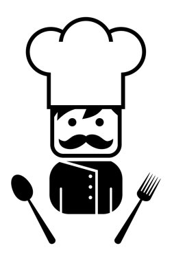 Young chef vector
