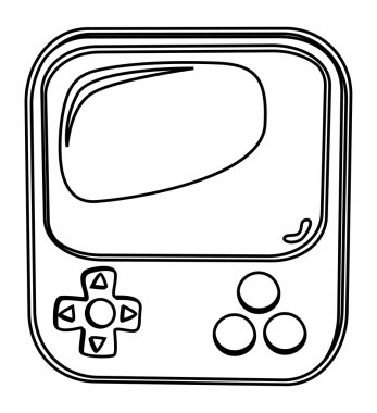 Video oynatıcı simgesi sanat