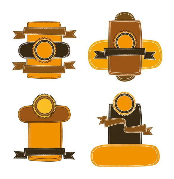Ancient brown theme — Stock Vector