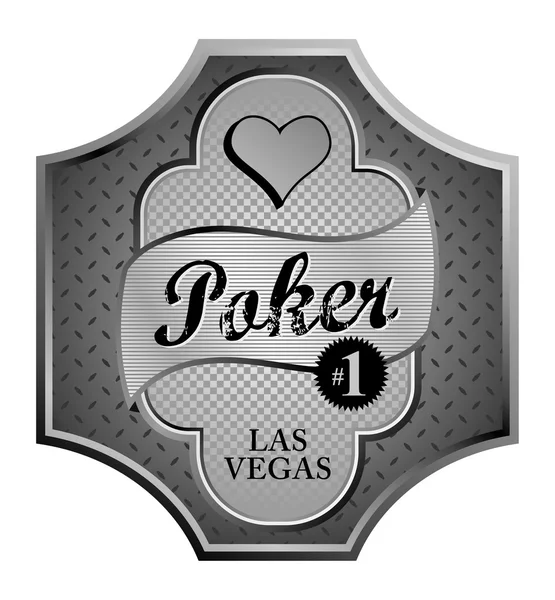 Kalp poker — Stok Vektör