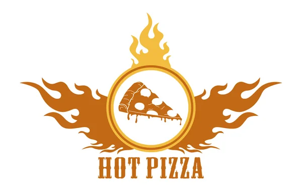 Étiquette pizza — Image vectorielle