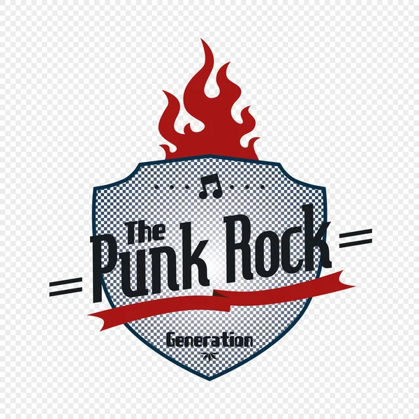 Punk rock music — Stock Vector
