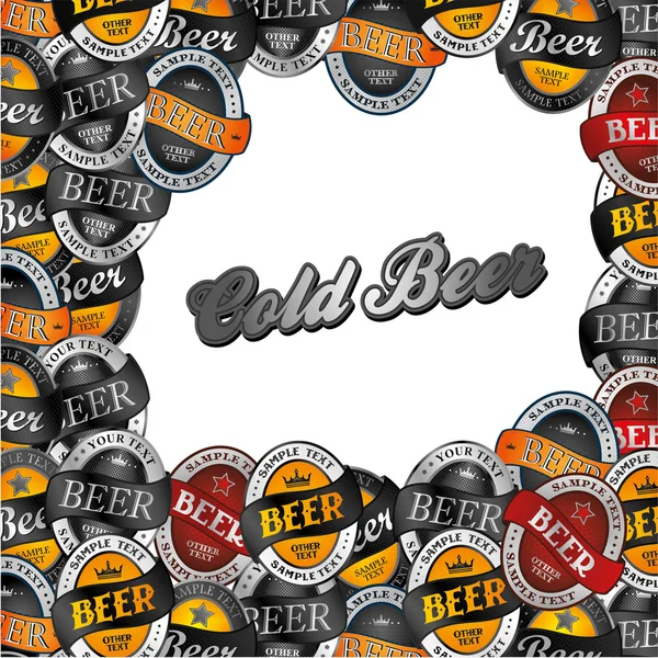 Etichetă de bere — Vector de stoc
