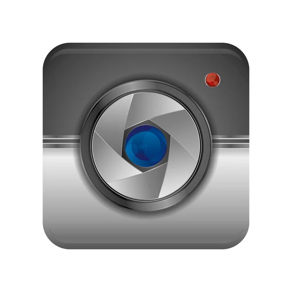 Interface camera lens — Stock Vector