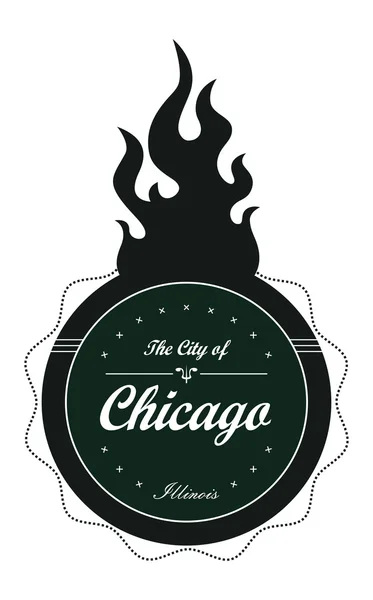 Label chicago — Stock Vector