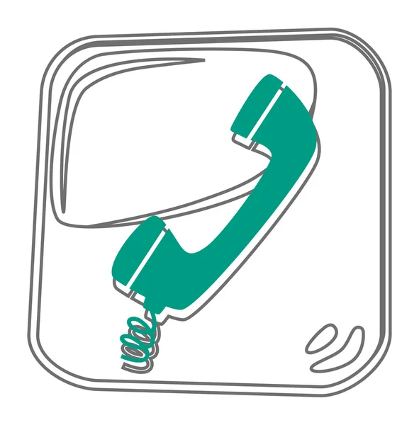 Κουμπί για το τηλέφωνο — Διανυσματικό Αρχείο