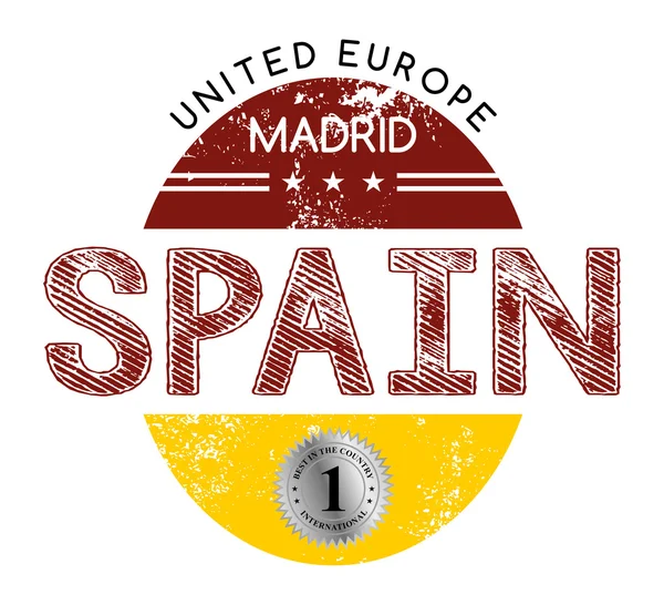 Espagne Label national — Image vectorielle