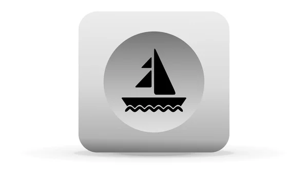 Bouton Yacht — Image vectorielle
