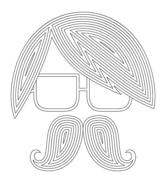 Moustaches d'art — Image vectorielle