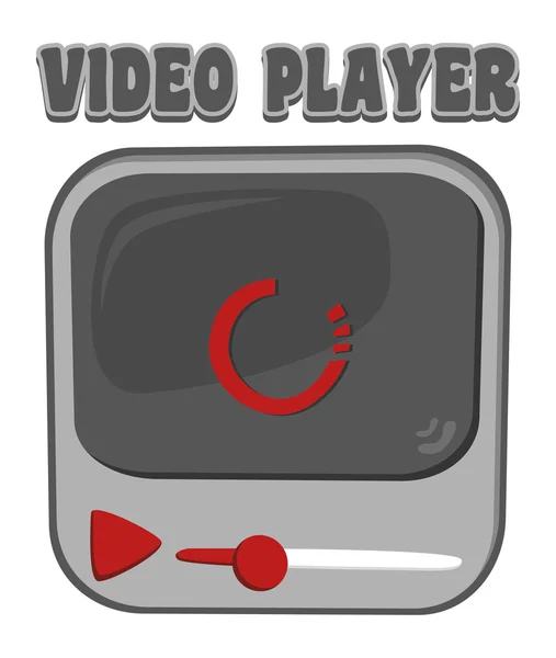 Reproductor de vídeo — Vector de stock