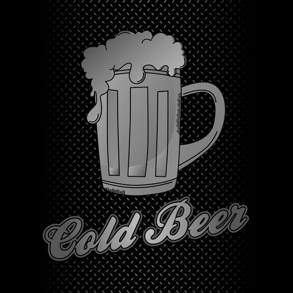 Koud bier — Stockvector