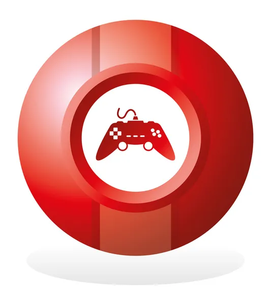 Botão ícone do jogo — Vetor de Stock
