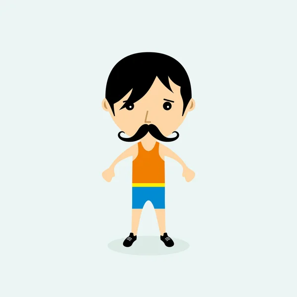 Sporty guy — Stock Vector