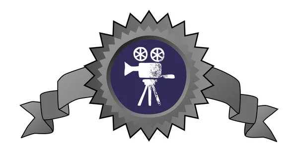 Film znak fotoaparát — Stockový vektor