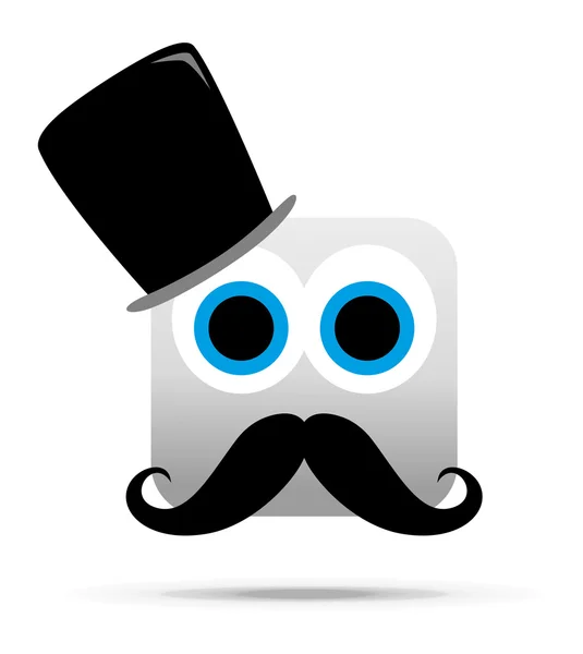 Monsieur moustache — Image vectorielle