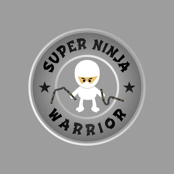 Ninja savaşçı — Stok Vektör
