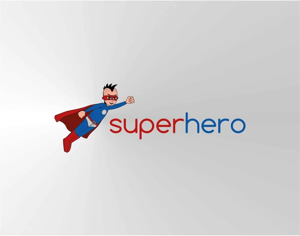 Superhéroe guapo — Vector de stock