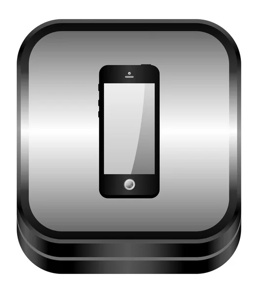 Bouton icône téléphone — Image vectorielle