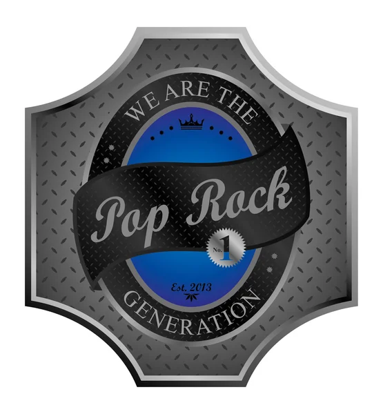 Pop rock — Stock Vector