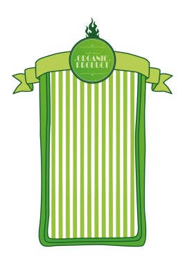 Klasik etiketi çevre dostu organik doğal