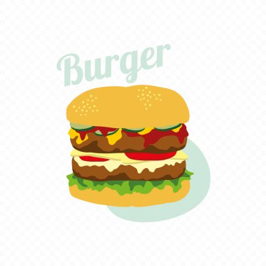 Retro görünüm burger
