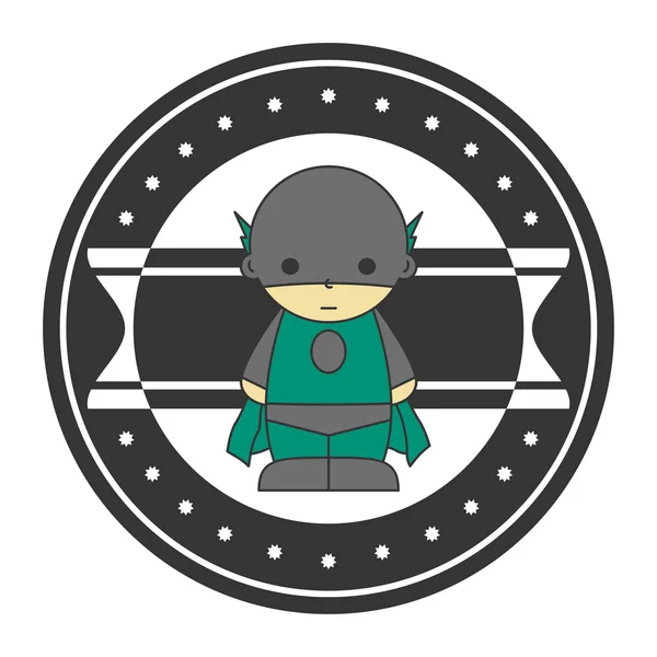 Avatar de superhéroe — Vector de stock