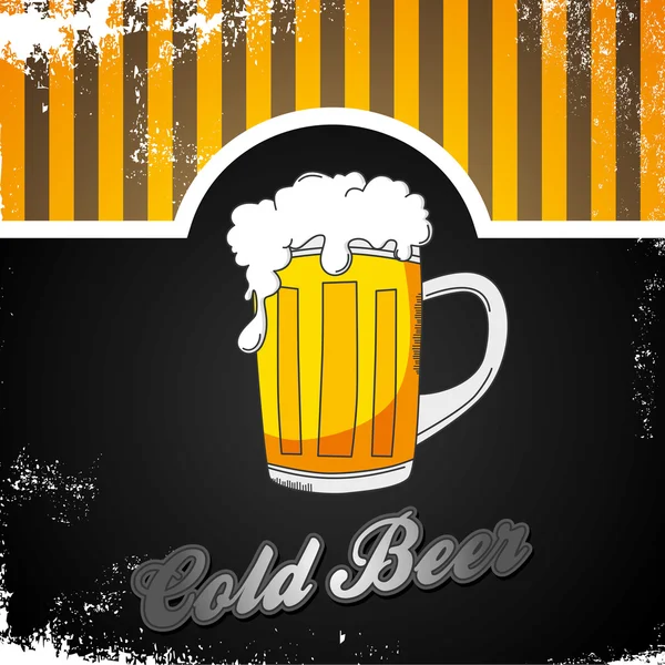 Bière froide — Image vectorielle