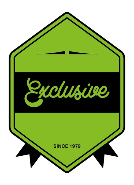 Exclusieve label — Stockvector