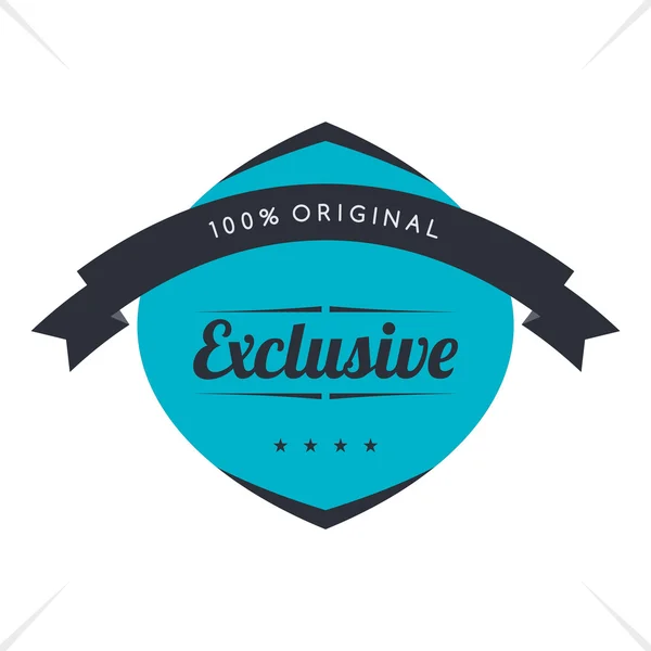 Exclusieve label — Stockvector