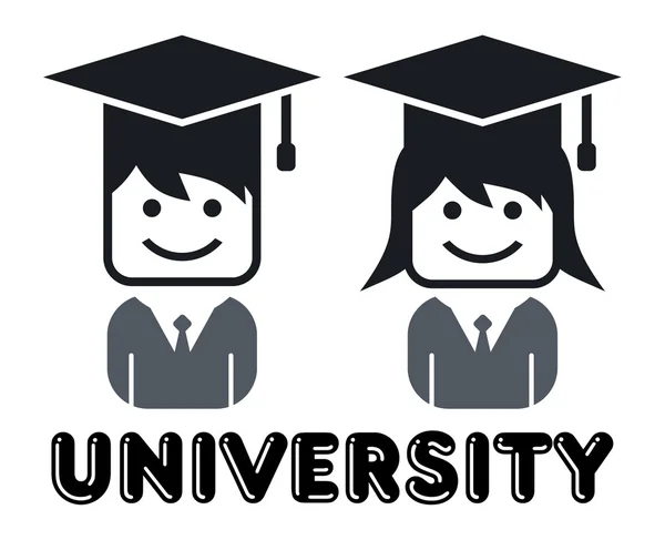 Universitet avatar — Stock vektor