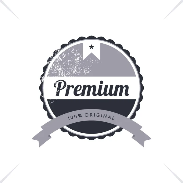 Vintage Label Badge Premium Light — Stockvektor