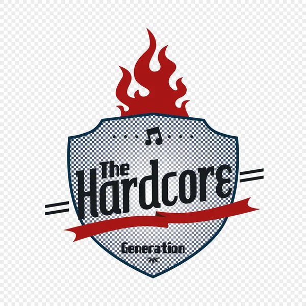 Hardcore music — Stock Vector