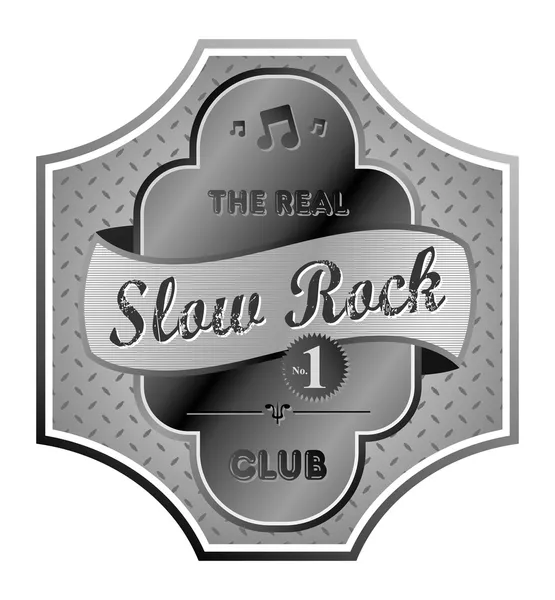 Pomalý rock — Stockový vektor
