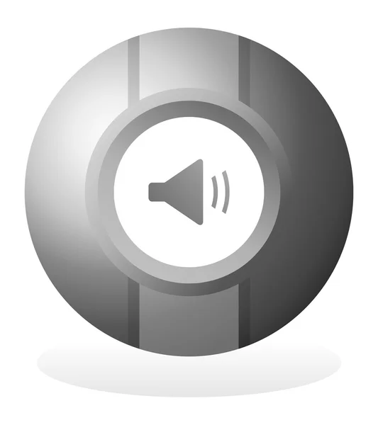 Κουμπί υψηλή ένταση του ήχου — Διανυσματικό Αρχείο