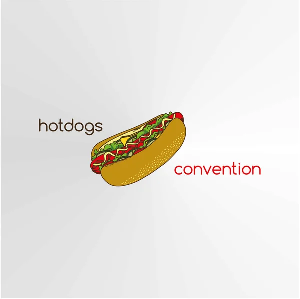Hot dogi — Wektor stockowy