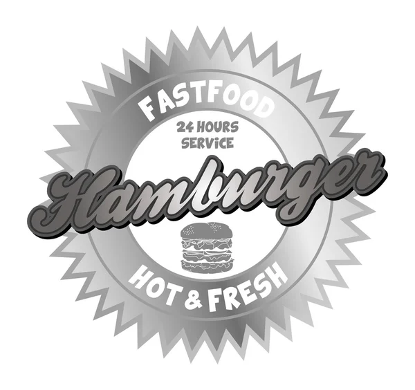 Hamburguesa comida rápida — Vector de stock