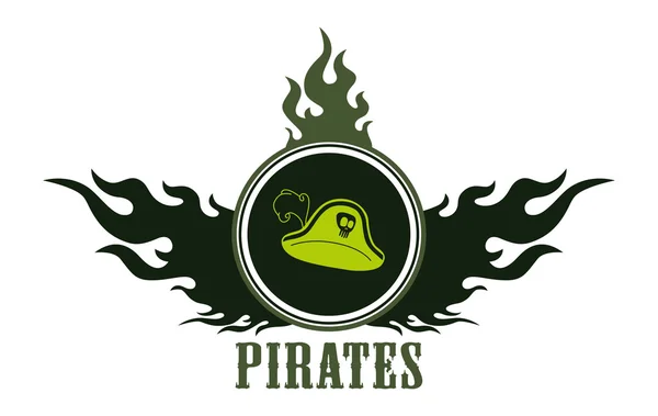 Étiquette pirate — Image vectorielle