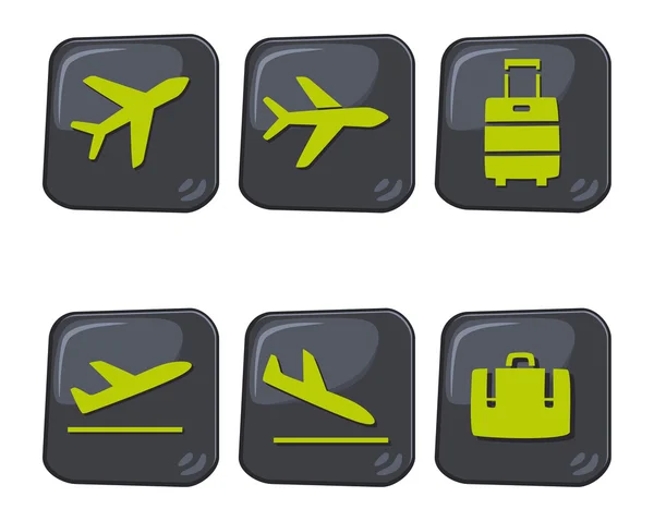 Icono de viaje aeropuerto — Vector de stock