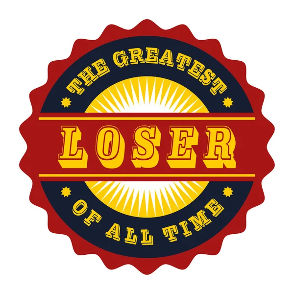 Loser badge — Stock Vector