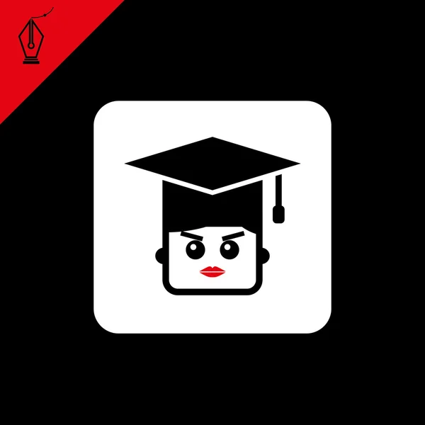 Graduado universitario hombre — Vector de stock