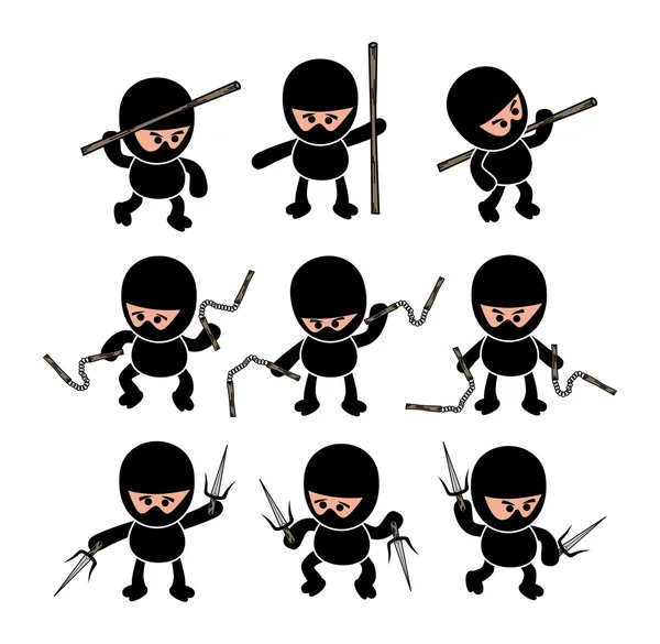 Guerrero ninja — Vector de stock