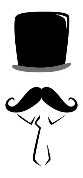 Moustache vintage — Image vectorielle