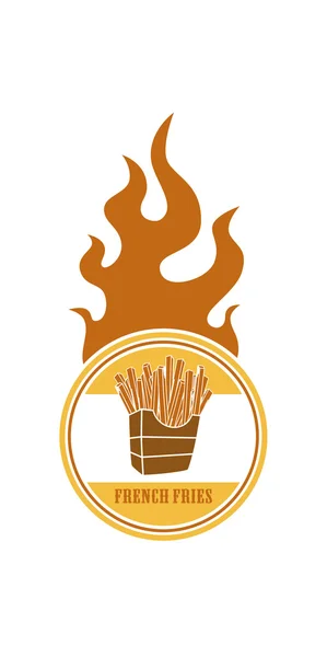 Label frites — Image vectorielle